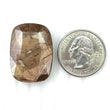 Golden Brown Chocolate Sheen Sapphire Gemstone Normal Cut : 42.50cts Natural Untreated Sapphire Cushion 30*21mm (With Video)