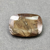 Golden Brown Chocolate Sheen Sapphire Gemstone Normal Cut : 42.50cts Natural Untreated Sapphire Cushion 30*21mm (With Video)