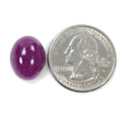 PURPLE RUBY GEMSTONE Cabochon : 16.30cts. Natural Untreated Unheated Ruby Gemstone Oval Shape Cabochon 16*12.5mm (With Video)