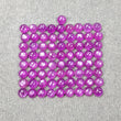 PURPLE RUBY GEMSTONE Cabochon : 32.15cts. Natural Untreated Unheated Ruby Gemstone Round Shape Cabochon 4mm 73pcs (With Video)