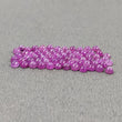 RUBY Sheen Gemstone Cabochon : 14.15cts Natural Untreated Unheated Purple Pink Ruby Round Shape Cabochon 3mm 59pcs (With Video)