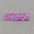 RUBY Sheen Gemstone Cabochon : 14.80cts Natural Untreated Unheated Purple Pink Ruby Round Shape Cabochon 3mm 72pcs (With Video)