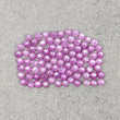 Pink Sheen SAPPHIRE Gemstone Cabochon : 19.15cts Natural Untreated Pink Sapphire Round Shape Cabochon 3mm 91pcs (With Video)