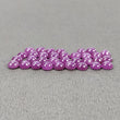 Pink Sheen SAPPHIRE Gemstone Cabochon : 22.50cts Natural Untreated Pink Sapphire Round Shape Cabochon 5mm 33pcs (With Video)