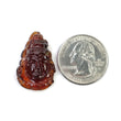 Cinnamon HESSONITE Garnet Gemstone Carving : 30.90cts Natural Untreated Hessonite Hand Carved LORD SHIVA 28*18mm (With Video)