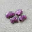 Red RUBY Gemstone Specimen : 23.00cts Natural Untreated Raw Ruby Rough Crystal 9*8.5mm - 13*6mm 4pcs (With Video)