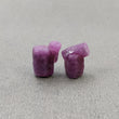 Red RUBY Gemstone Specimen : 27.00cts Natural Untreated Raw Ruby Rough Crystal 14*11mm - 16*10.5mm 2pcs (With Video)