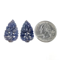 Leaf Carved Sapphire