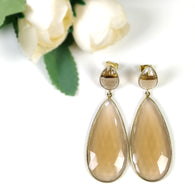 Rhinestone Gemstone Earrings
