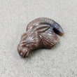MULTI SAPPHIRE Carving : 62.70cts Natural Untreated Unheated Sapphire Hand Carved RAM Head 26*28mm (With Video)