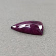 RED RUBY Gemstone Rose Cut : 17.85cts Natural Untreated Unheated Ruby Trillion Shape 23*16mm