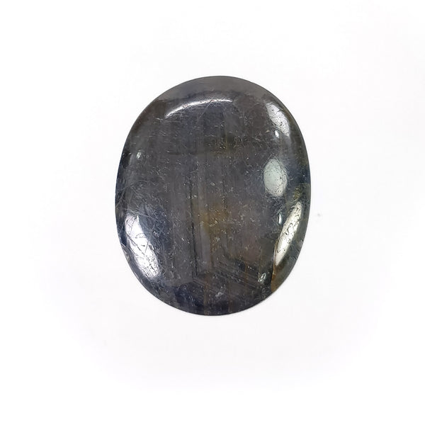 STAR SILVER BLUE Sheen SAPPHIRE Gemstone Cabochon : 28.00cts Natural Untreated Unheated Sapphire 6Ray Star Oval Shape 19*15mm