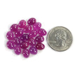 PINK SAPPHIRE Gemstone Cabochon : 57.20cts Natural Untreated Sapphire Oval Shape 9*7mm 19pcs