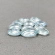 Aquamarine Gemstone Carving : 43.65cts Natural Untreated Blue Aquamarine Hand Carved Oval Shape 10*8.5mm - 14.5*11mm 11pcs