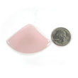 PINK ROSE QUARTZ Gemstone Cabochon : 52.55cts Natural Untreated Unheated Quartz Gemstone Triangle Shape 56*39mm