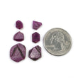 RECORD KEEPER RUBY Gemstone Crystal : 20.15cts Natural Untreated Red Ruby Triangle Formative Specimen 8*6mm - 15.5*13mm 6pcs