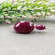 RUBY Gemstone Loose Beads : 56.95cts Natural Untreated Unheated Red Ruby Plain Nuggets 11*8.5mm - 23*16mm