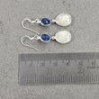 MULTI SAPPHIRE Gemstone Earring : 3.84gms Natural Sapphire 925 Sterling Silver Drop Dangle Bezel Set Minimalist Earrings 1.65"