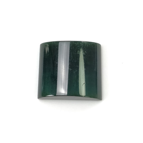 GREEN TOURMALINE Gemstone Cabochon : 36.75cts Natural Untreated Watermelon Tourmaline Uneven Shape 20*22mm