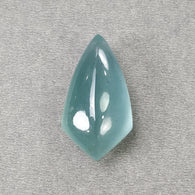 BLUE AQUAMARINE Gemstone Cabochon : 75.50cts Natural Untreated Aquamarine Uneven Shape Cabochon 37.5*21mm