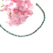 925 Sterling Silver Bracelet : 11.15gms Natural Untreated Emerald Gemstone With CZ Oval Shape Prong Set Tennis Bracelet 7.40"