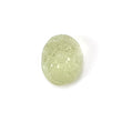 LEMON Green AQUAMARINE Gemstone Carving : 29.61cts Natural Untreated Aqua Both Side Hand Carved Oval FLOWER 22*18mm