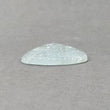 Milky AQUAMARINE Gemstone Carving : 38.50cts Natural Untreated Aqua Both Side Hand Carved Trillion Shape 34mm