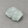 Milky AQUAMARINE Gemstone Carving  : 91.00cts Natural Untreated Aquamarine Hand Carved GANESHA 35*27mm