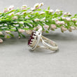 RED RUBY Gemstone RING : 925 Sterling Silver Natural Glass Filled Ruby Oval Normal Cut Bezel Set Fine Statement Unisex Ring 8US