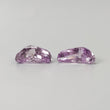 KUNZITE Gemstone Normal Cut : 19.82cts Natural Untreated Unheated Purple Kunzite Uneven Shape 19.5*9.5mm - 19.5*11mm 2pcs Set