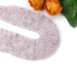 AMETHYST Gemstone Loose Beads : Natural Untreated Unheated Pink Amethyst Loose Square Heishe Statement Beads 18"