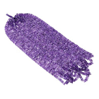 AMETHYST Gemstone Loose BEADS : Natural Untreated Purple Amethyst Loose Square Heishe Statement Beads 17