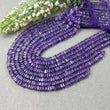 AMETHYST Gemstone Loose BEADS : Natural Untreated Purple Amethyst Loose Square Heishe Statement Beads 17"