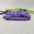 AMETHYST Gemstone Loose BEADS : Natural Untreated Purple Amethyst Loose Square Heishe Statement Beads 17"