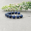 BLUE SAPPHIRE Gemstone Checker Cut Loose Beads : 112.00cts Natural Untreated Blue Sapphire Round Shape Faceted Beads 10mm 11Pcs