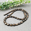 Golden Brown CHOCOLATE SAPPHIRE Gemstone Loose Beads : 139.30cts Natural Untreated Sapphire Oval Shape 7*5mm - 9*7mm 18"