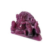 RED RUBY Gemstone Carving : 140.20cts Natural Untreated Unheated Ruby Hand Carved Lord Ganesha Sculpture Figurine 35*22mm