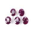 Red RUBY Gemstone Normal Cut : 25.15cts Natural Untreated Unheated Ruby Oval Shape 12*9mm 5pcs