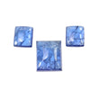 Natural Tanzanite Cushion Cabochon : 26.75cts Natural Blue Tanzanite Gemstone Cushion Shape 10*9mm - 14*12mm 3pcs