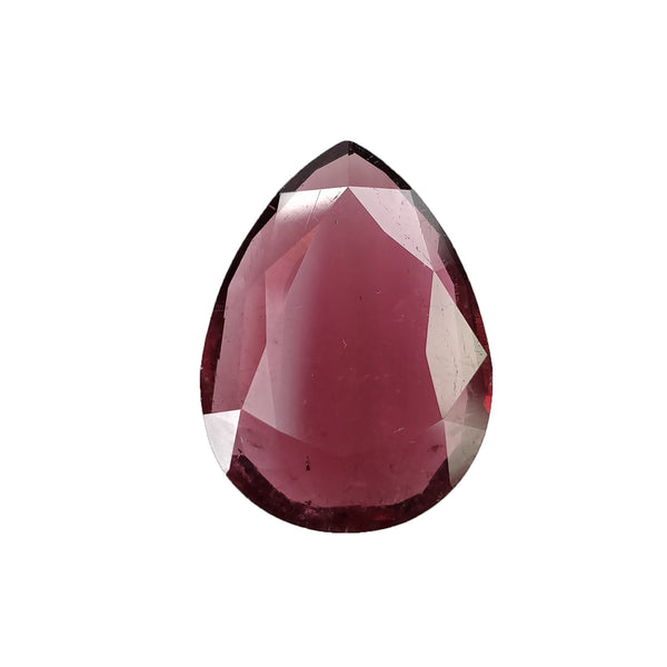 Rubellite Tourmaline Gemstone Normal Cut : 17.35cts Natural Untreated Unheated Tourmaline Pear Shape 24*18mm