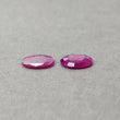 Mozambique RUBY Gemstone Normal Cut : 5.30cts Natural Untreated Unheated Reddish Pink Ruby Oval Shape 12*10mm Pair