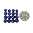 BLUE SAPPHIRE Gemstone Checker Cut : 43.15cts Natural Untreated Unheated Sapphire Round Shape 7mm - 9mm 16pcs
