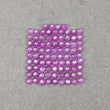 Sapphire Gemstone Cabochon : 38.00cts Natural Untreated Raspberry Pink Sapphire Round Shape Cabochon 4mm 85pcs