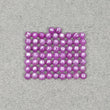 Star Sheen Ruby Gemstone Cabochon : 30.30cts Natural Untreated Ruby Round Shape Cabochon 4mm 65pcs