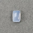 Blue Chalcedony Gemstone Rose Cut : 4.45cts Natural Untreated Chalcedony Cushion Shape 12*8mm