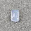 Blue Chalcedony Gemstone Rose Cut : 4.45cts Natural Untreated Chalcedony Cushion Shape 12*8mm