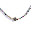 MULTI SAPPHIRE Beads Necklace Natural Untreated Sapphire Silver Pendant Necklace 18.9" Single Strand Women Beaded Necklace Pendant (With Video)
