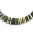 Rainbow Flashing LABRADORITE Gemstone Necklace : 14" Natural Untreated Labradorite Uneven Shape Cabochon Choker Necklace Gift For Her
