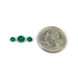 Emerald Gemstone Normal Cut : 1.65cts Natural Untreated Unheated Green Emerald Round Shape 4mm - 6mm 3Pcs