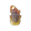 AGATE Gemstone Carving : 59.90cts Natural Untreated Unheated Orange Agate Hand Carved LORD SHIVA 41*24mm